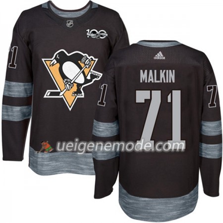 Herren Eishockey Pittsburgh Penguins Trikot Evgeni Malkin 71 1917-2017 100th Anniversary Adidas Schwarz Authentic